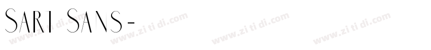 Sart Sans字体转换
